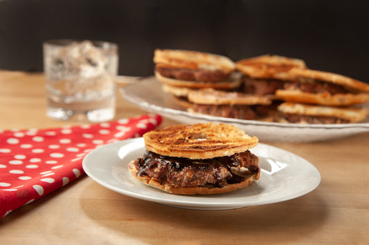 Grilled Turkey Sliders made with thinly sliced toasted bagels